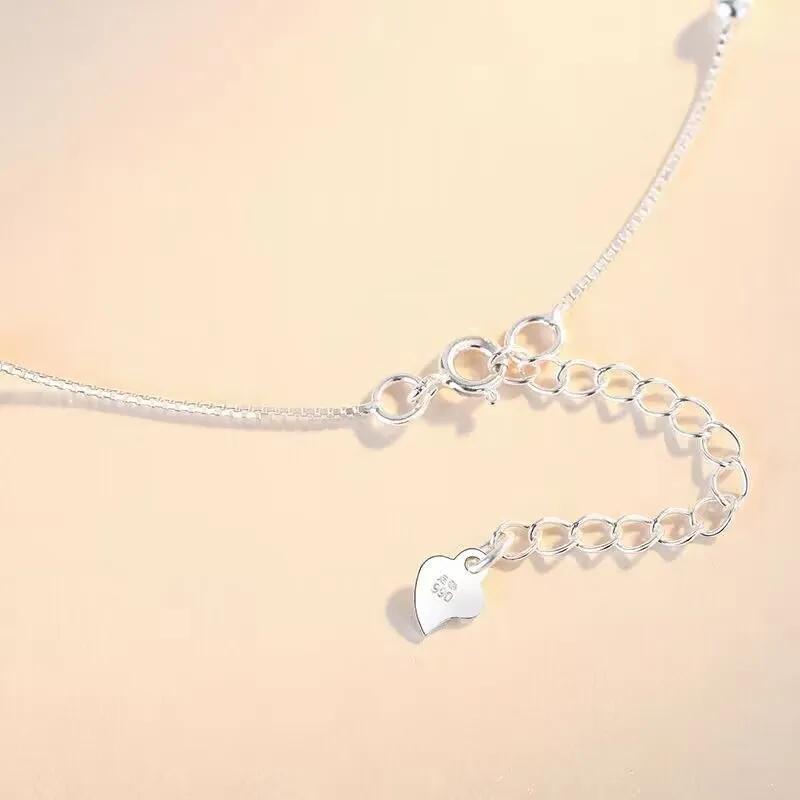 Old Qingyun Silver Building Foot Silver 990 Anklets Women's-3
