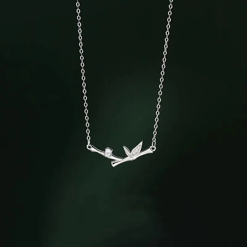 Old Qingyun Silver Building Foot Silver 990 Necklaces Women's-1
