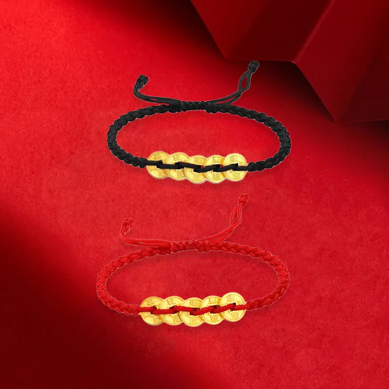 Old Qingyun Silver Building Gold Bracelet Unisex-9