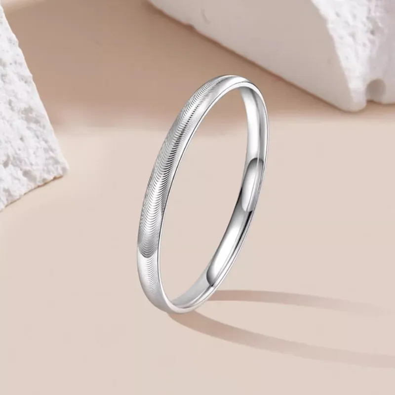 Old Qingyun Silver Building 999 Fine Silver Bangles Women's-1