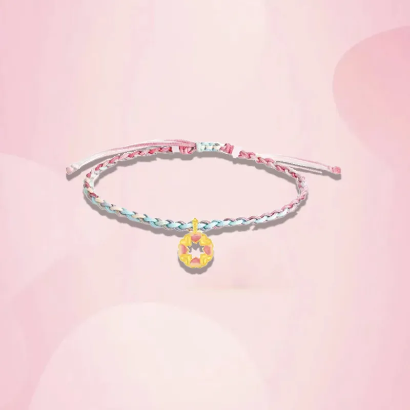 Old Qingyun Silver Building Gold Bracelet Unisex-3