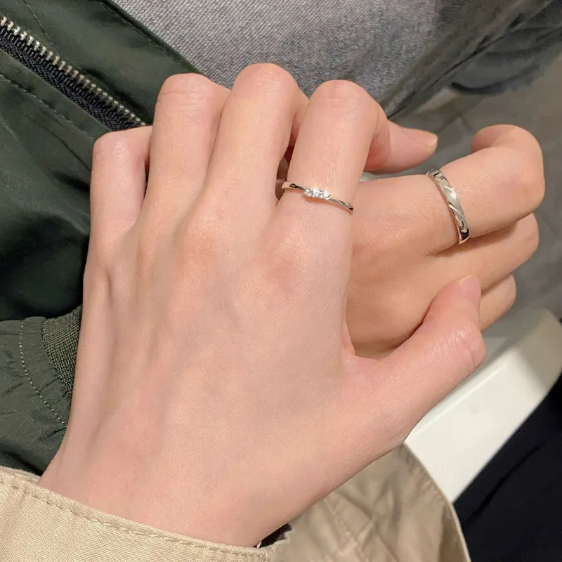 Old Qingyun Silver Building S925 Silver Rings Unisex-5