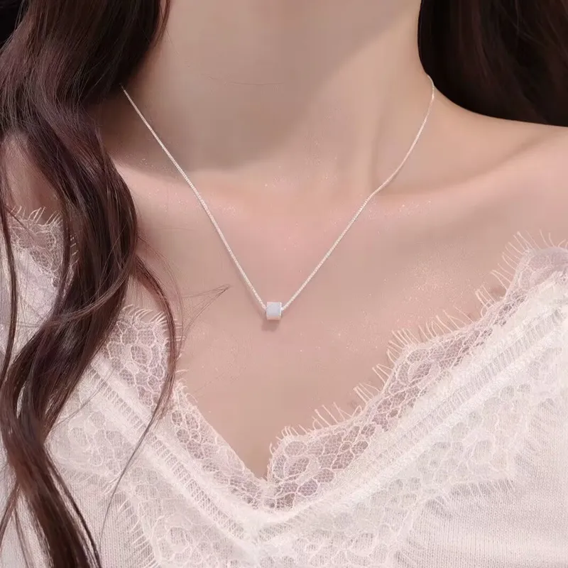 Old Qingyun Silver Building Sterling Silver 990 Necklaces Women's-4