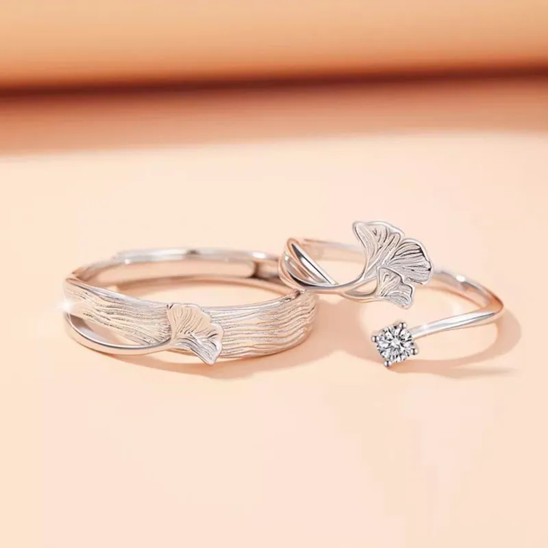 Old Qingyun Silver Building S990 Silver Rings Unisex-3