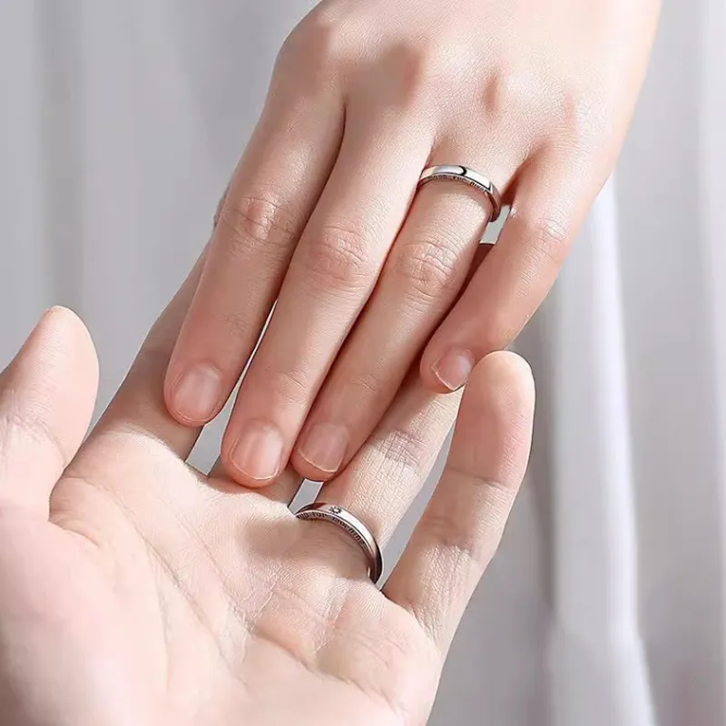 Old Qingyun Silver Building S925 Silver Rings Unisex-4