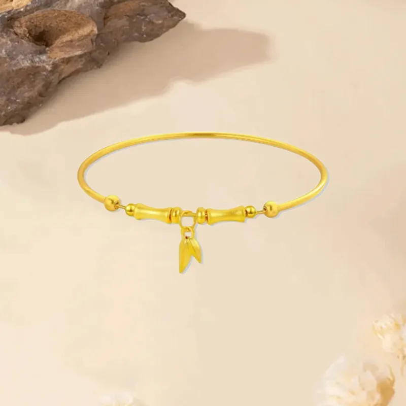 Old Qingyun Silver Building Gold Bracelet Unisex-1