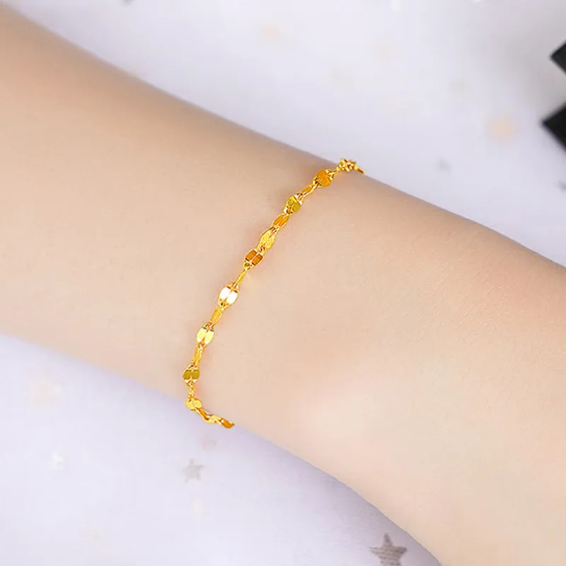 Old Qingyun Silver Building Gold Bracelet Women's-5