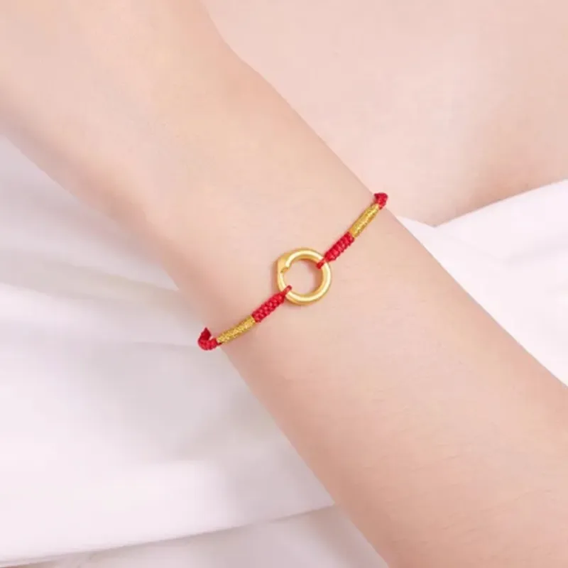 Old Qingyun Silver Building Gold Bracelet Unisex-3