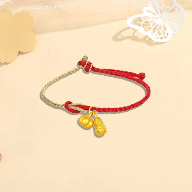 Old Qingyun Silver Building Gold Bracelet Unisex-1
