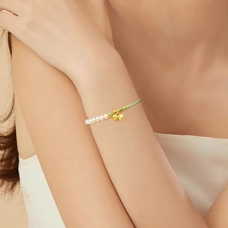Old Qingyun Silver Building Gold Bracelet Women's-4