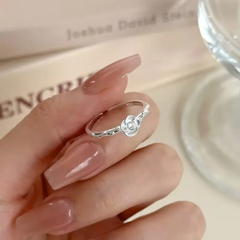 Old Qingyun Silver Building Foot Silver 990 Rings Women's-3