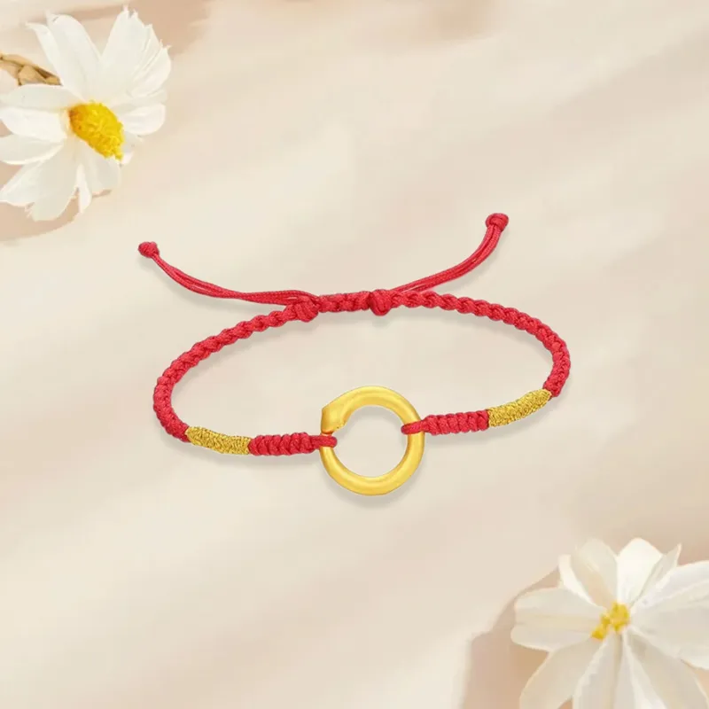 Old Qingyun Silver Building Gold Bracelet Unisex-2