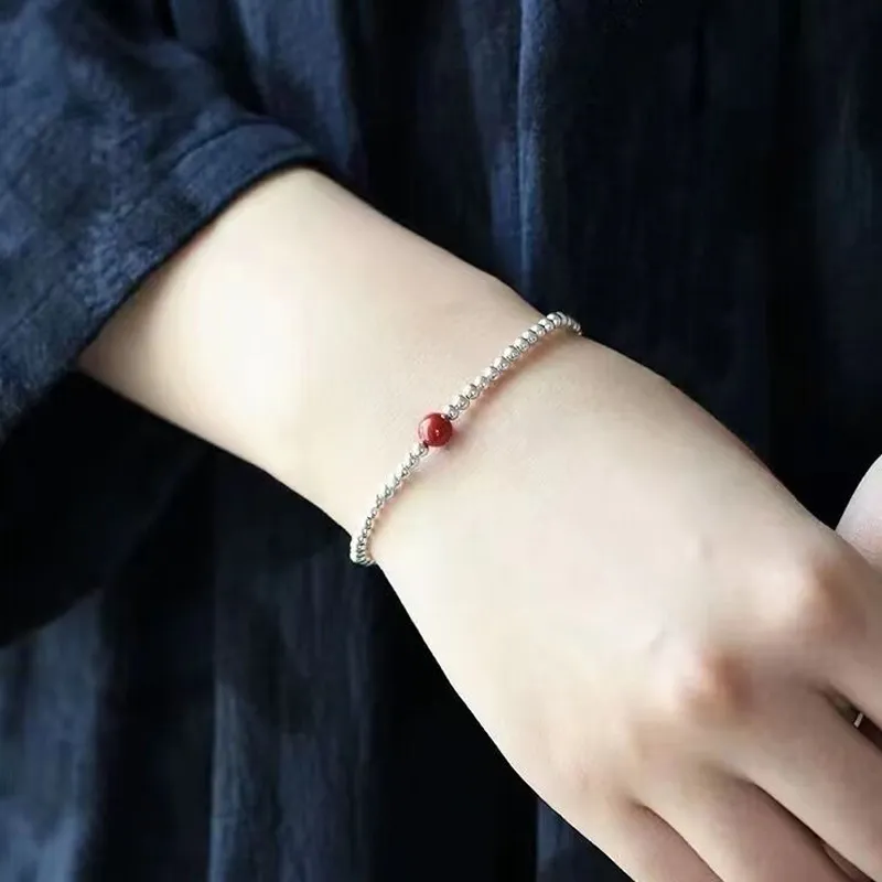 Old Qingyun Silver Building Sterling Silver 990 Bracelets Unisex-4