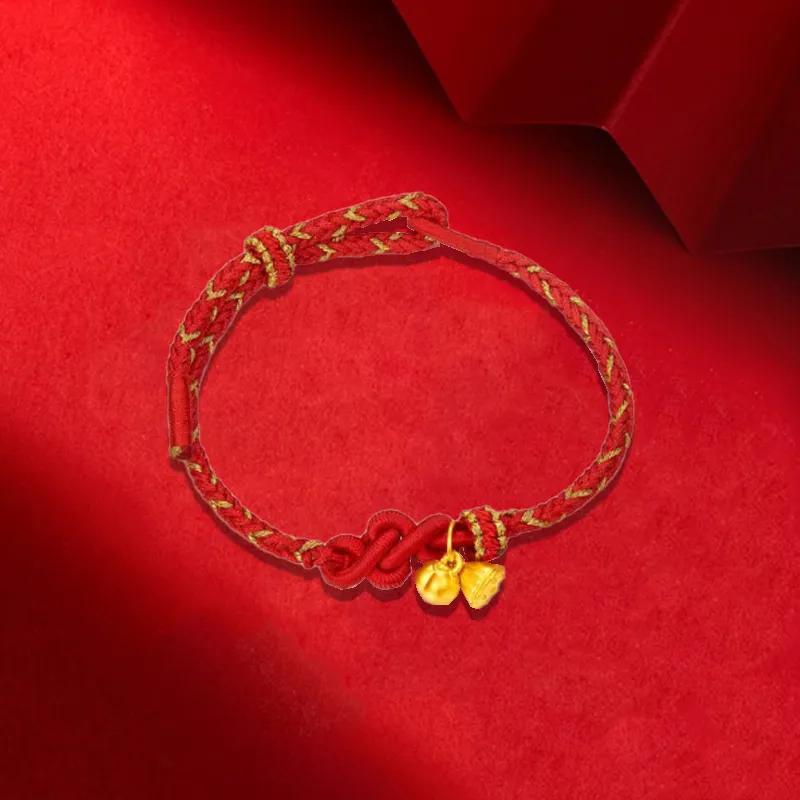 Old Qingyun Silver Building Gold Bracelet Unisex-1