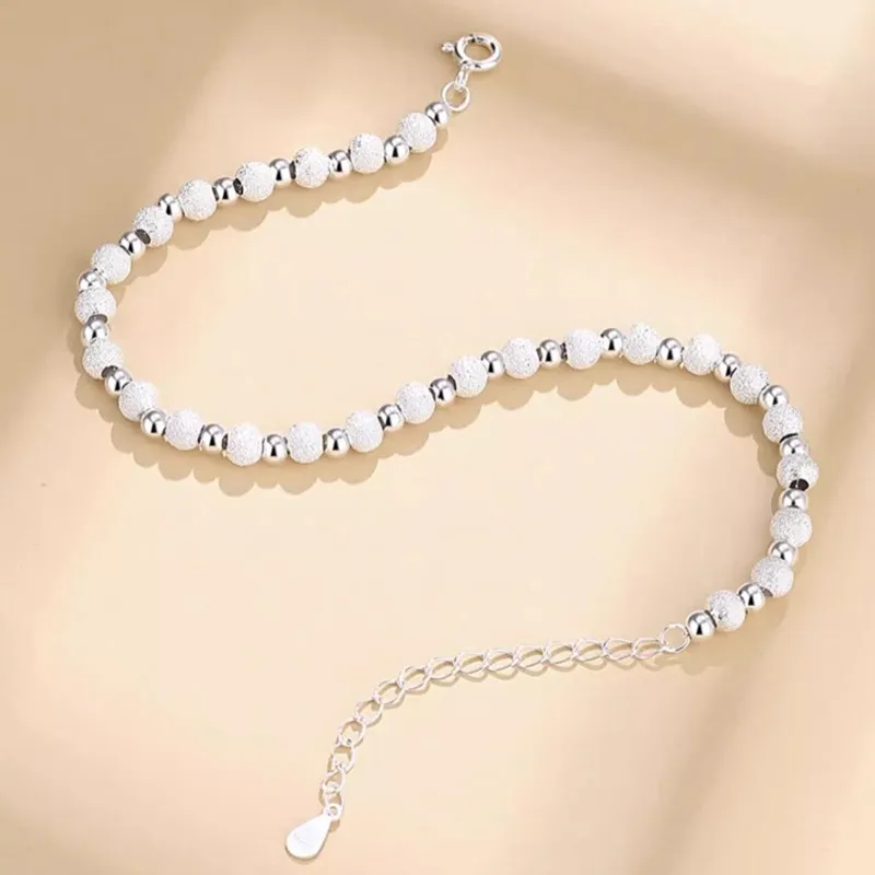 Old Qingyun Silver Building Foot Silver 990 Bracelets Women's-3