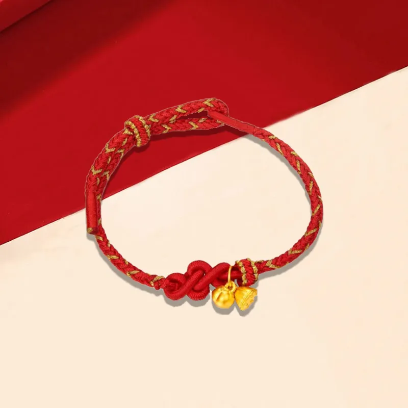 Old Qingyun Silver Building Gold Bracelet Unisex-3