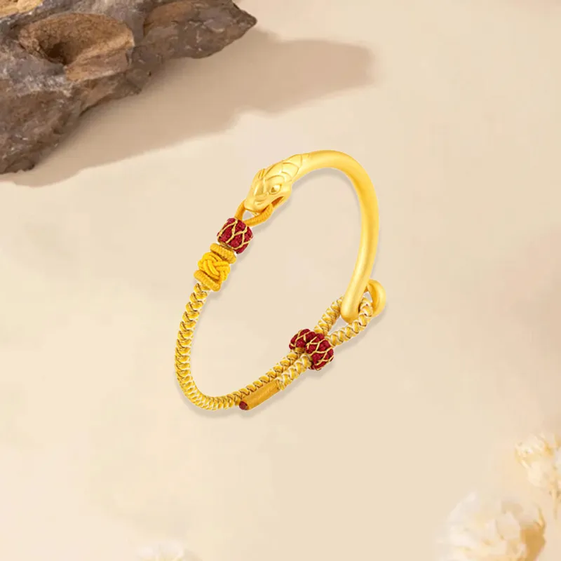 Old Qingyun Silver Building Gold Bracelet Women's-1