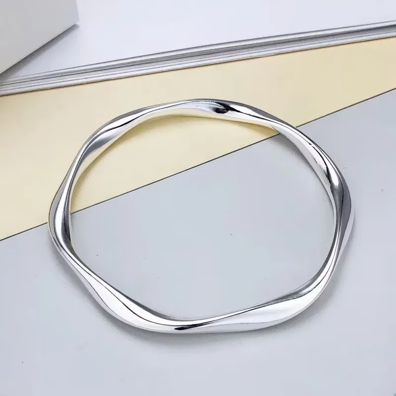 Old Qingyun Silver Building 999 Fine Silver Sterling Silver Bracelets Unisex-1