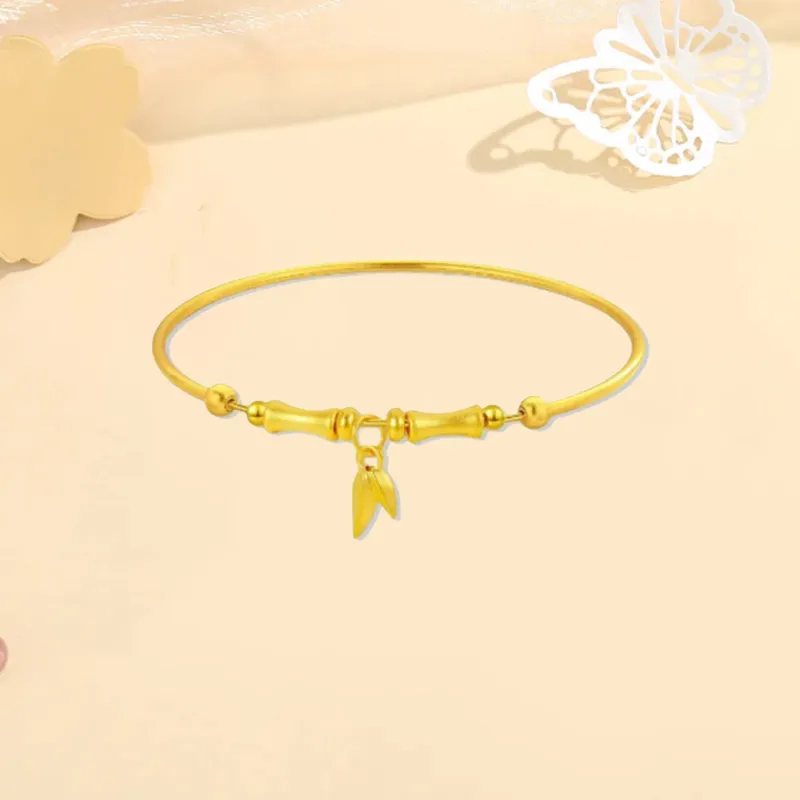 Old Qingyun Silver Building Gold Bracelet Unisex-2