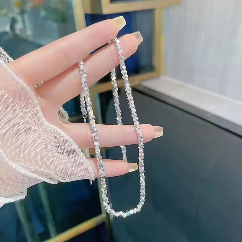 Old Qingyun Silver Building Sterling Silver 990 Necklaces Women's-4