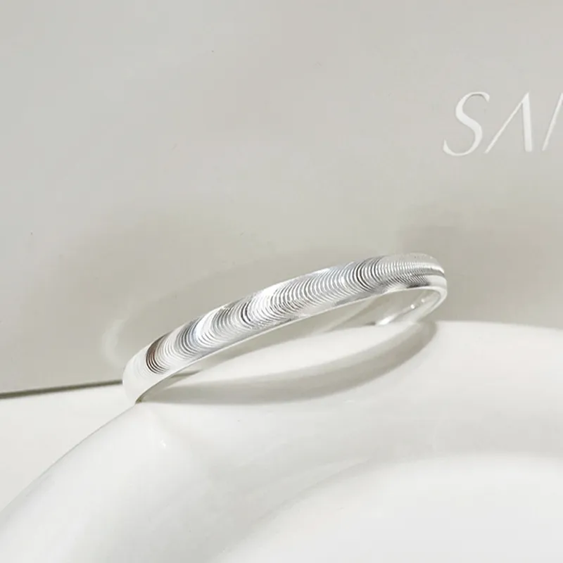 Old Qingyun Silver Building 999 Fine Silver Bangles Women's-3