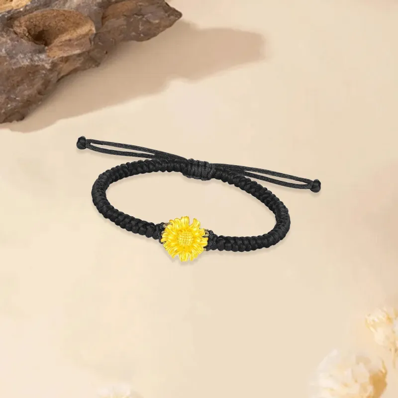 Old Qingyun Silver Building Gold Bracelet Unisex-2