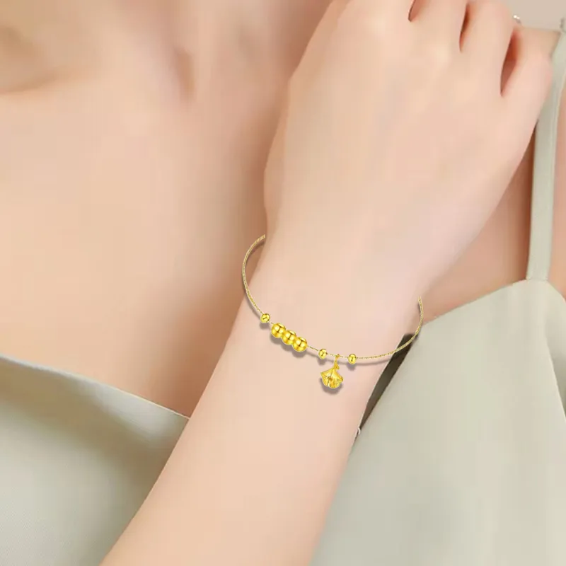 Old Qingyun Silver Building Gold Bracelet Women's-4