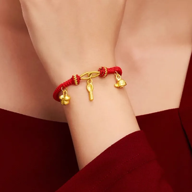 Old Qingyun Silver Building Gold Bracelet Kids-4