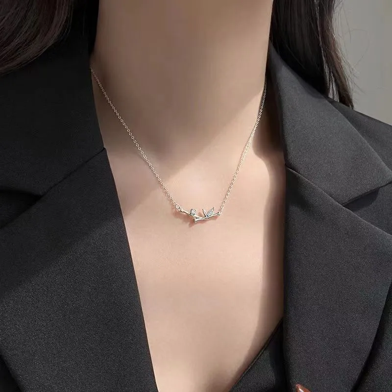 Old Qingyun Silver Building Foot Silver 990 Necklaces Women's-5