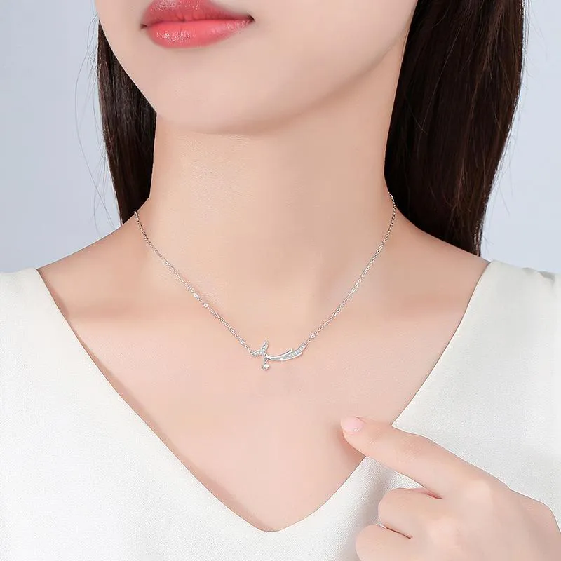 Old Qingyun Silver Building S925 Silver Necklaces Women's-4