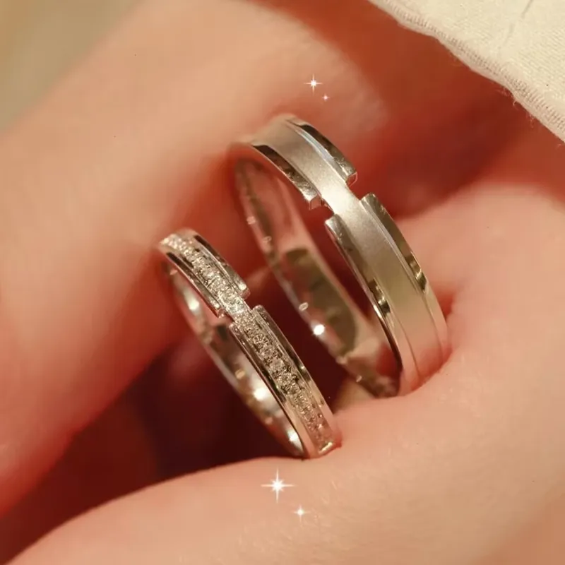 Old Qingyun Silver Building S925 Silver Rings Unisex-4
