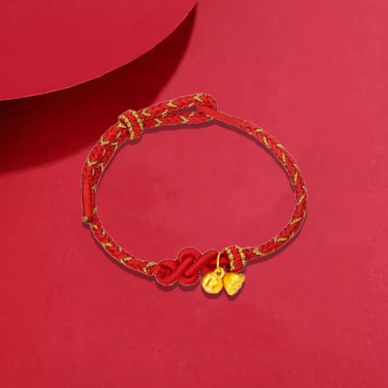 Old Qingyun Silver Building Gold Bracelet Unisex-2