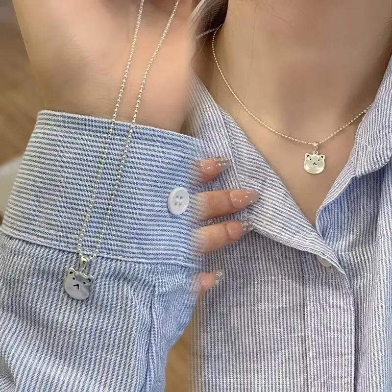 Old Qingyun Silver Building Sterling Silver 990 Necklaces Unisex-5