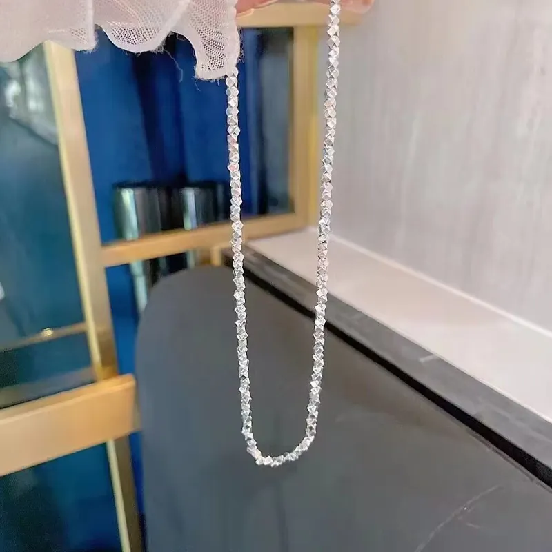 Old Qingyun Silver Building Sterling Silver 990 Necklaces Women's-3