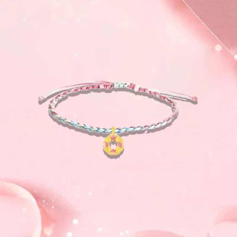 Old Qingyun Silver Building Gold Bracelet Unisex-2