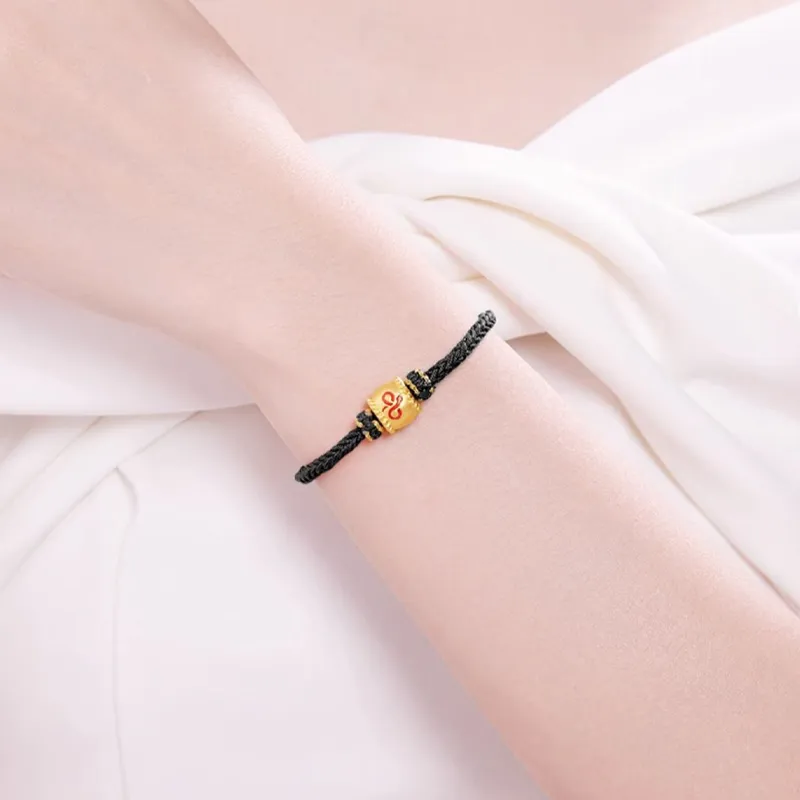 Old Qingyun Silver Building Gold Bracelet Unisex-7