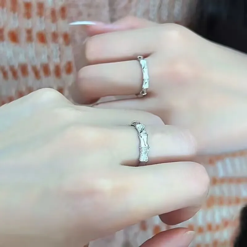 Old Qingyun Silver Building Sterling Silver 990 Rings Unisex-3