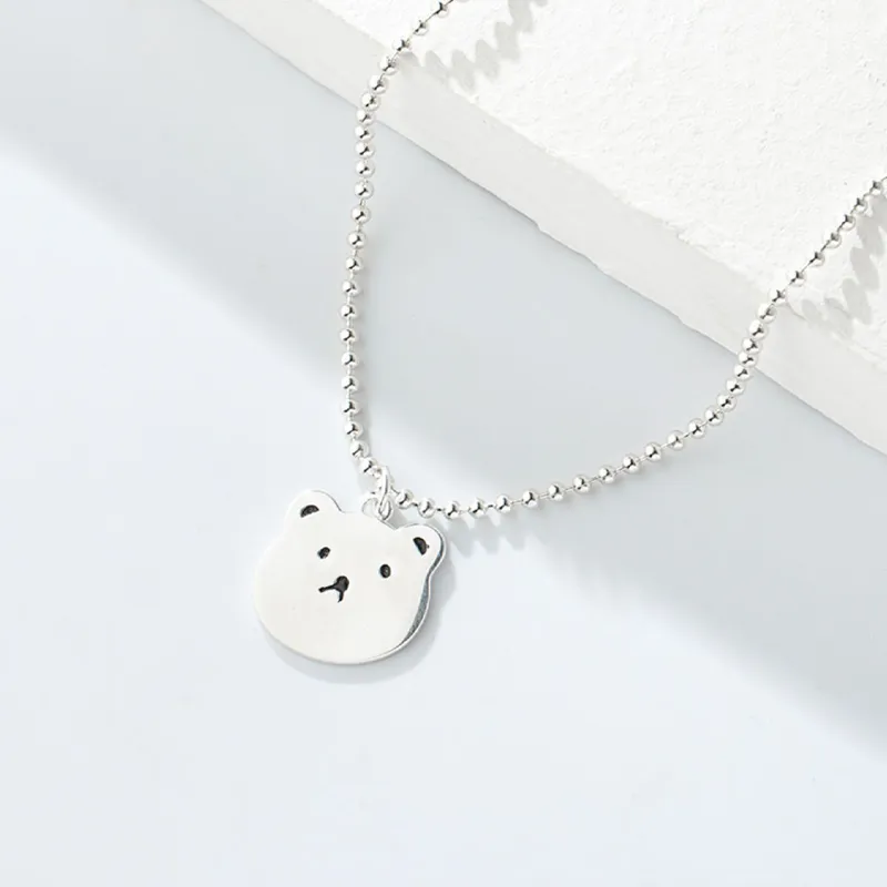 Old Qingyun Silver Building Sterling Silver 990 Necklaces Unisex-2