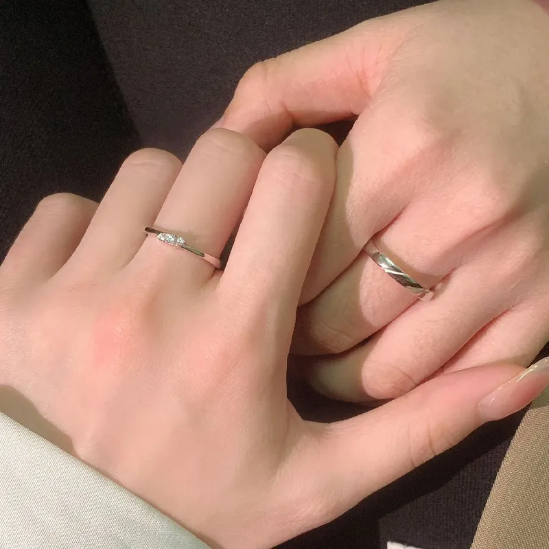 Old Qingyun Silver Building S925 Silver Rings Unisex-4