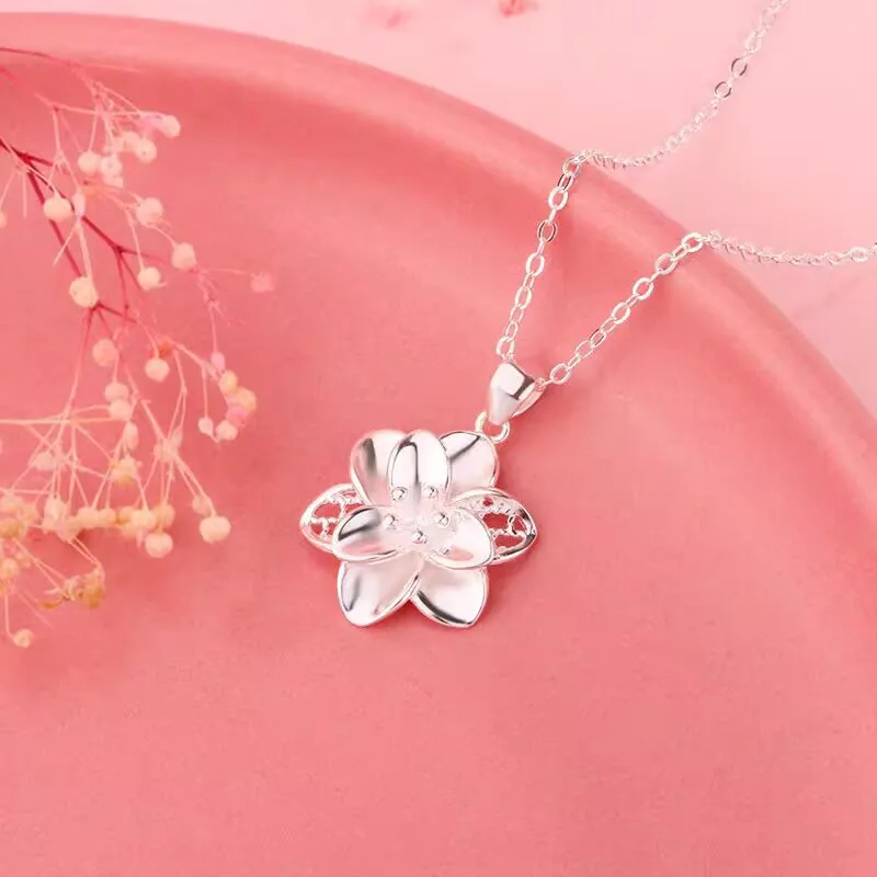 Old Qingyun Silver Building Sterling Silver 990 Necklaces Women's-1
