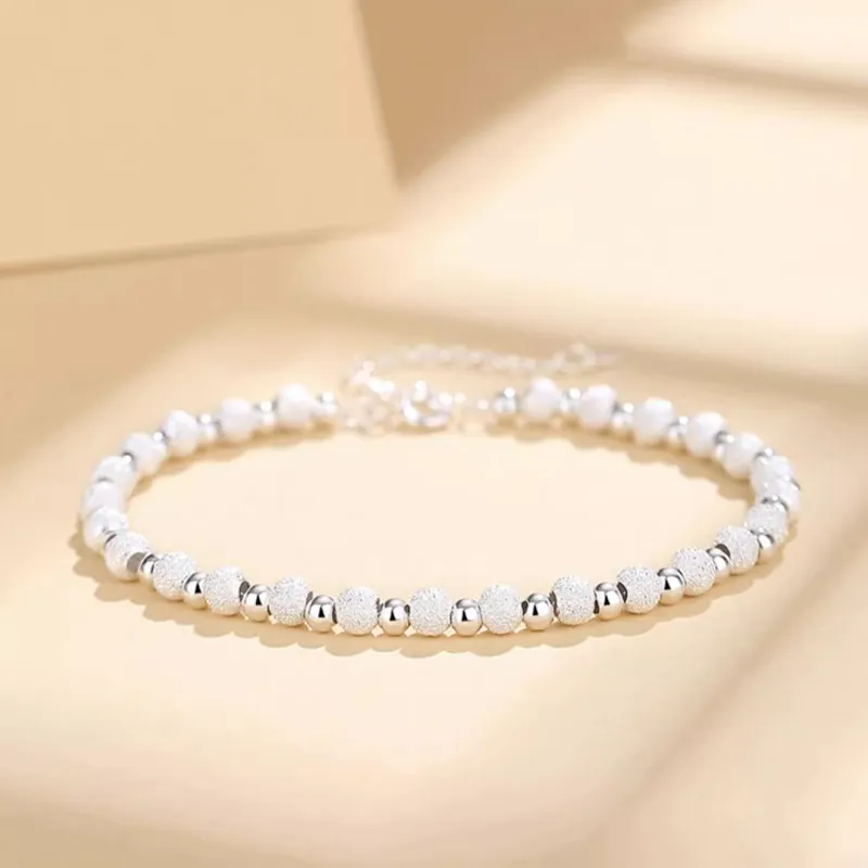 Old Qingyun Silver Building Foot Silver 990 Bracelets Women's-1