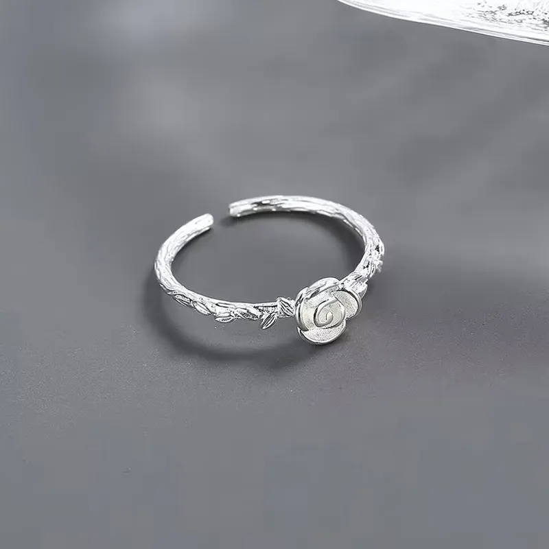 Old Qingyun Silver Building Foot Silver 990 Rings Women's-2