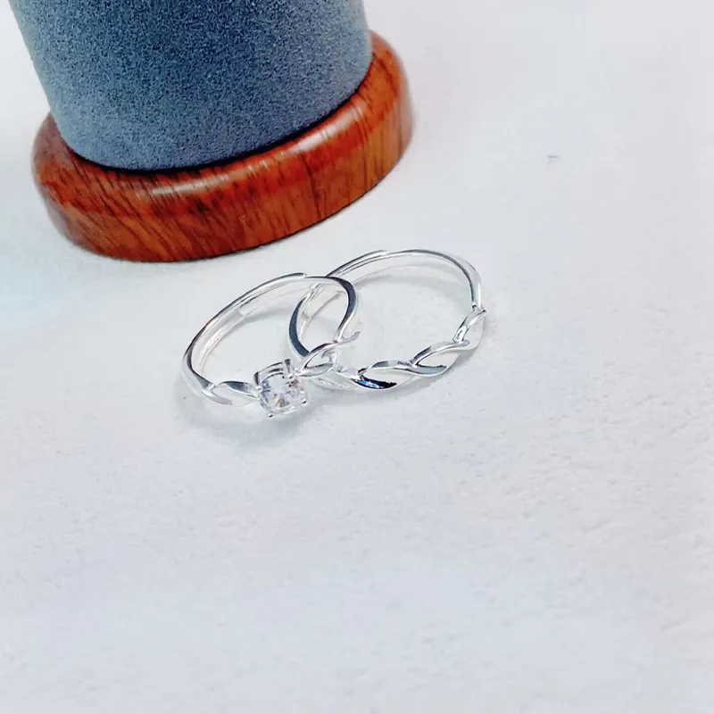 Old Qingyun Silver Building Sterling Silver 990 Rings Unisex-1