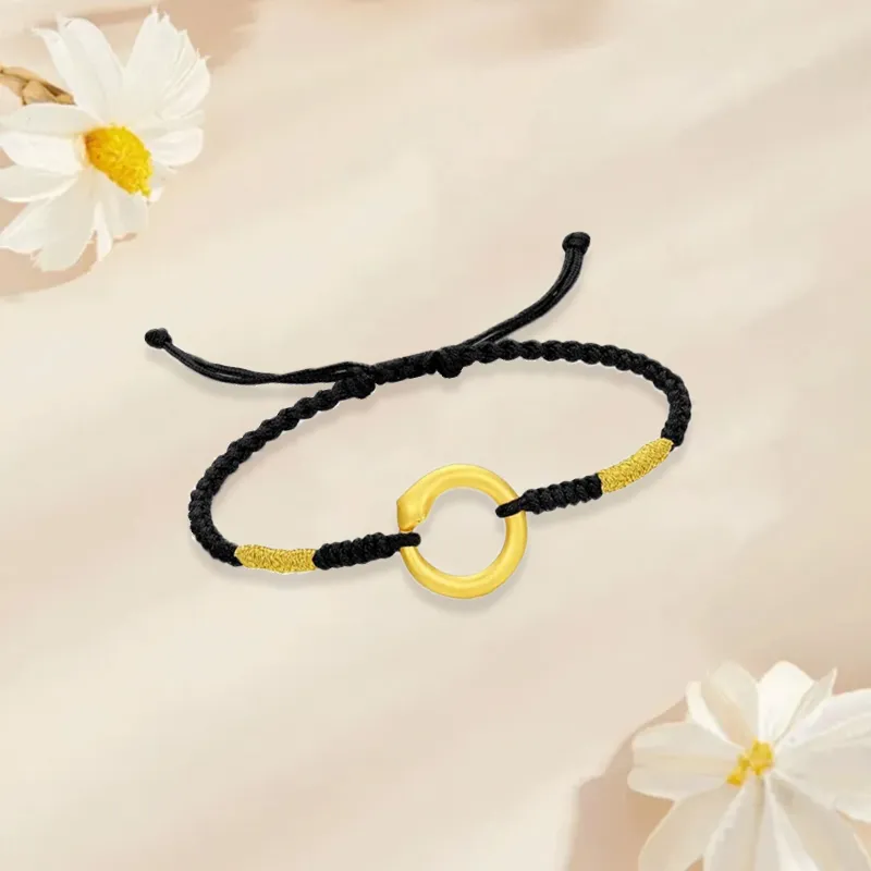 Old Qingyun Silver Building Gold Bracelet Unisex-6