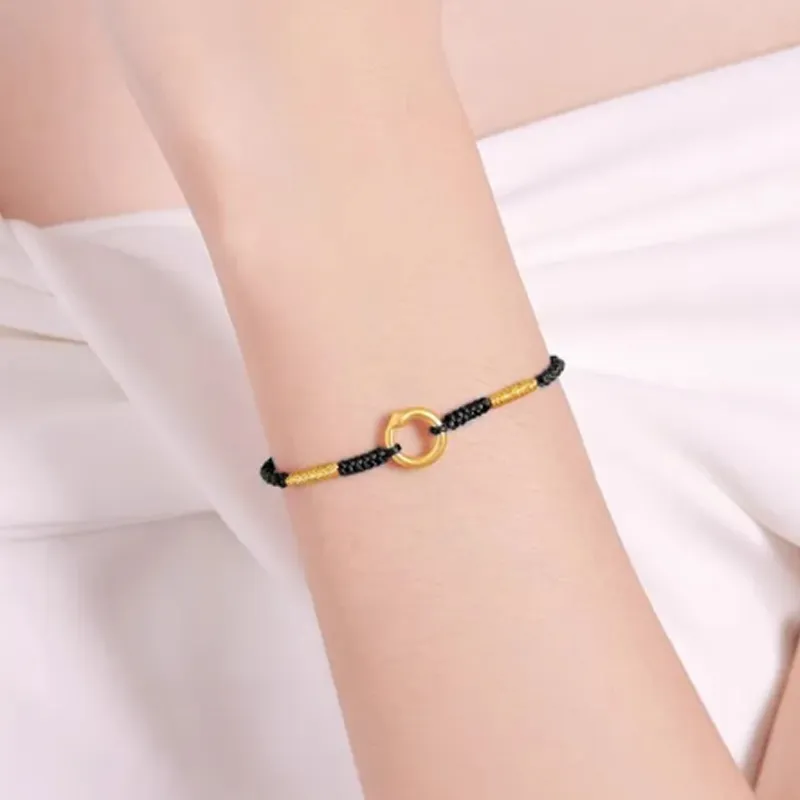 Old Qingyun Silver Building Gold Bracelet Unisex-7