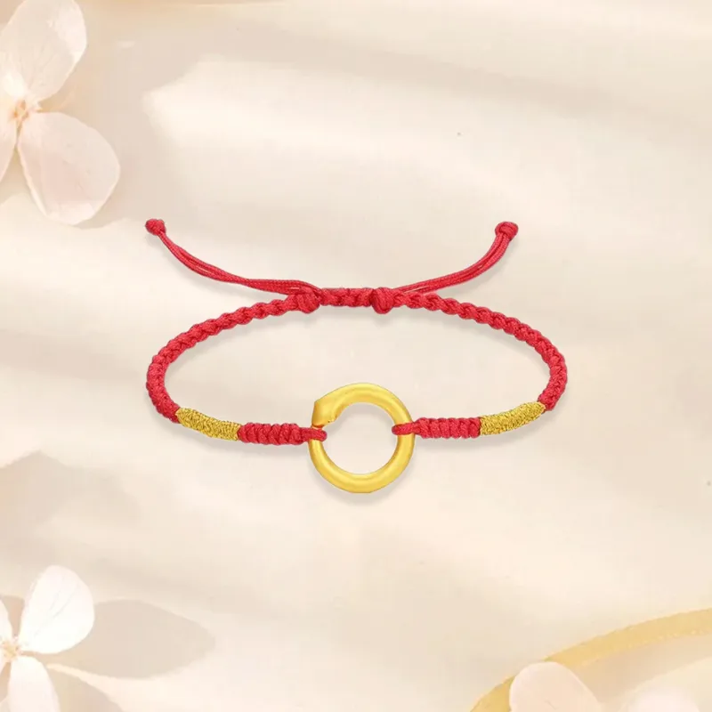 Old Qingyun Silver Building Gold Bracelet Unisex-1