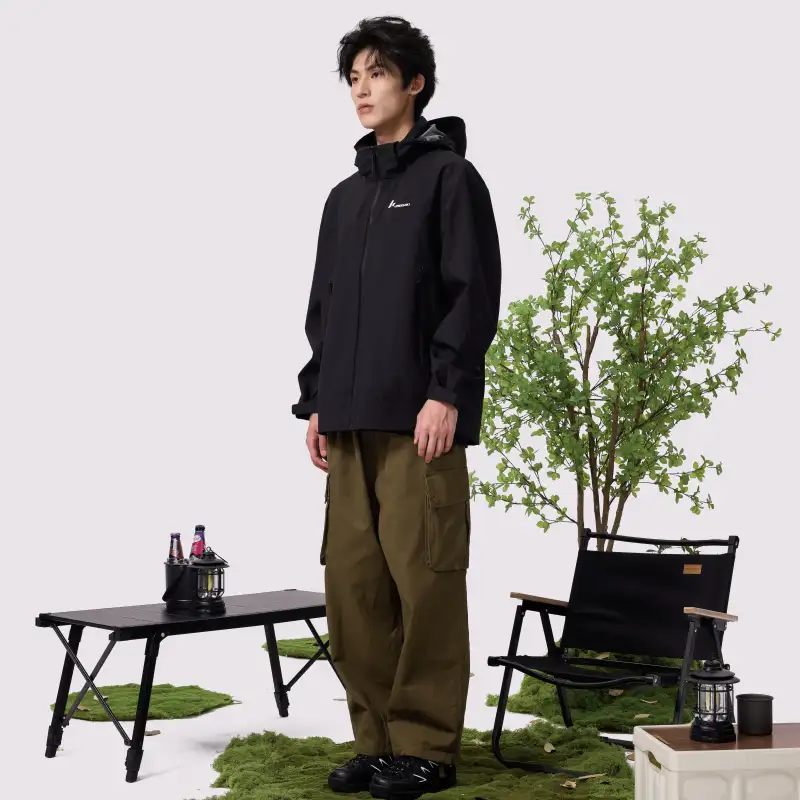 Kawasaki Mountain Versatile Water Resistant Windproof Breathable Wear Resistant Windbreaker Jacket Unisex-14