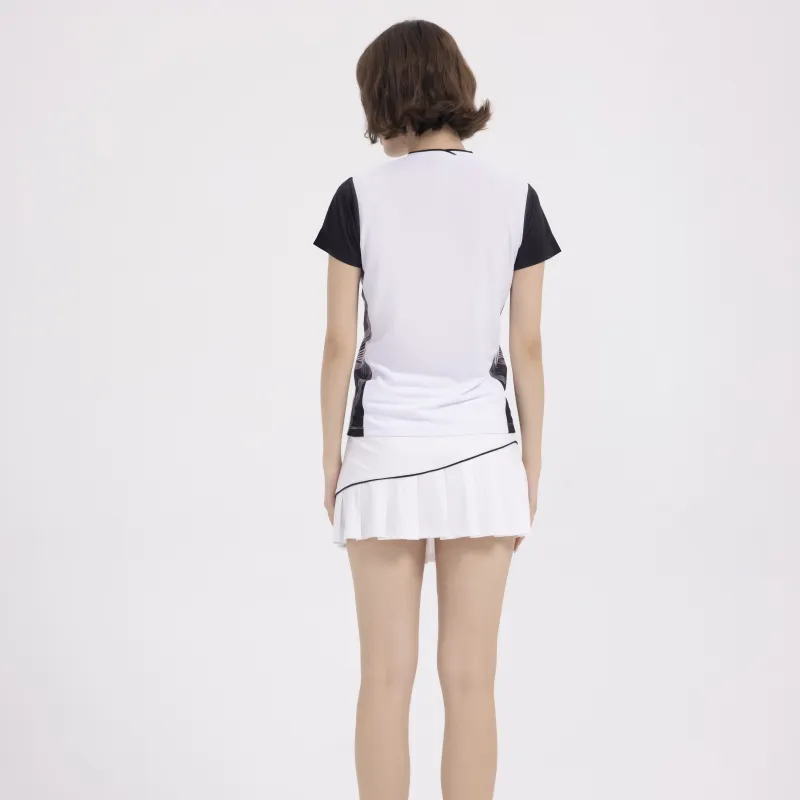 Kawasaki Badminton Jersey Women's White Gold-3