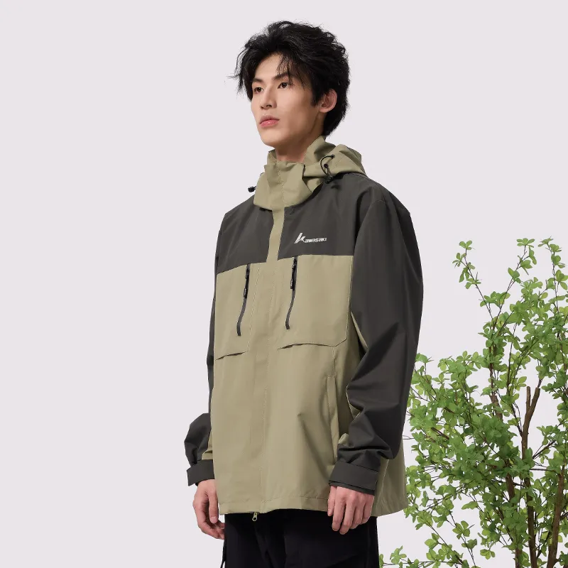 Kawasaki Water Resistant Windproof Lightweight Windbreaker Jacket Unisex-3