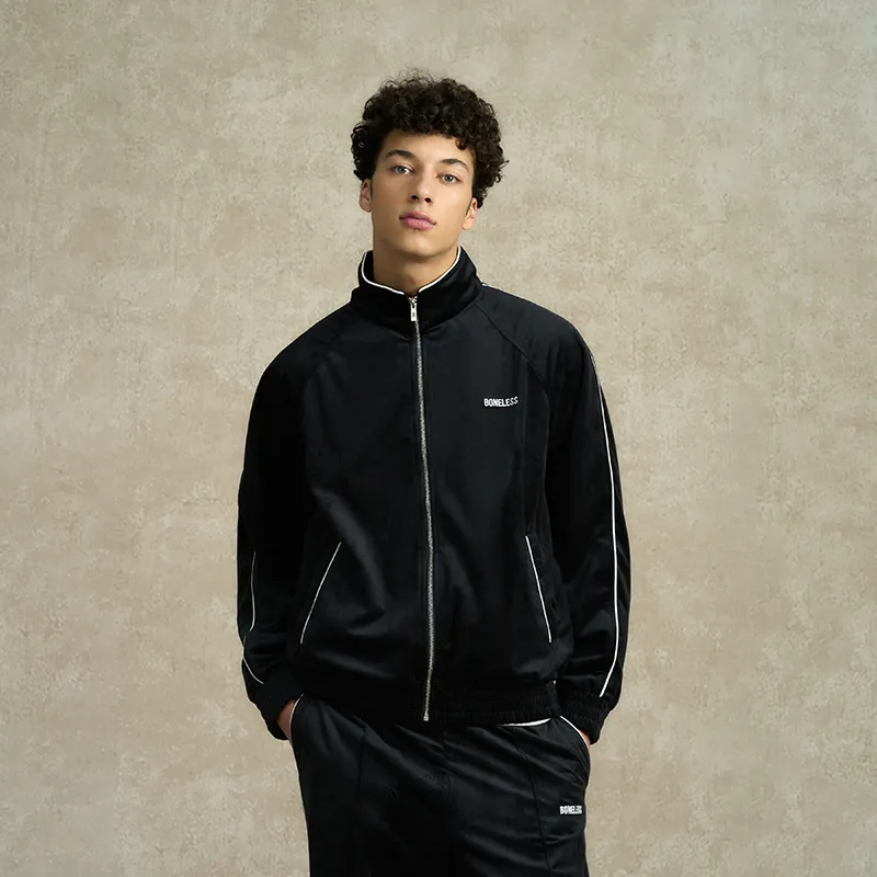 BONELESS Jackets Coats Unisex Black-4